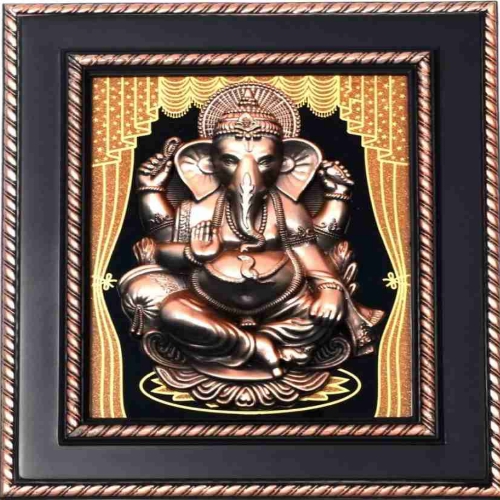 WINSOME COLLECTION Ganesh Jii Wall Hanging photo frame Religious Frame