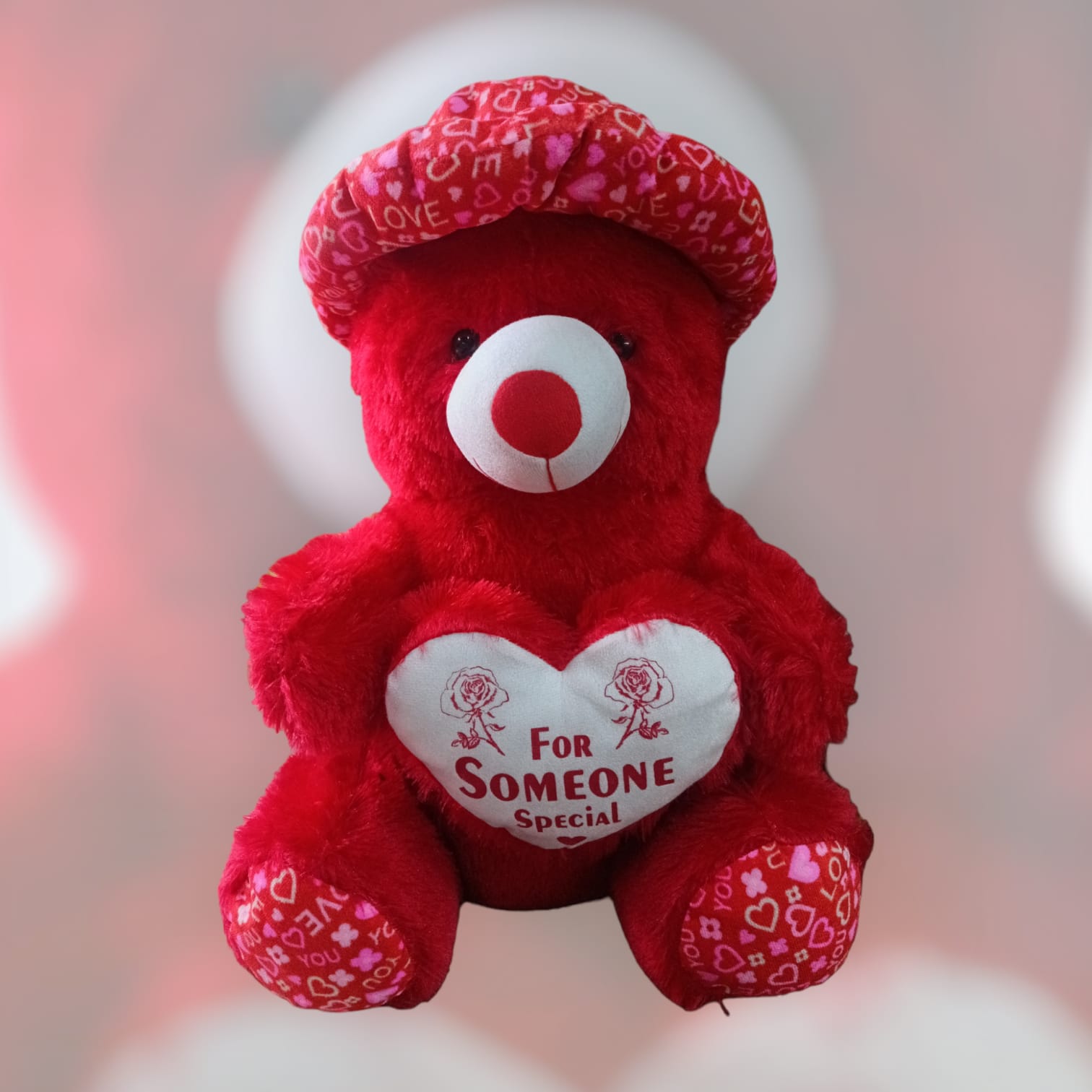 Title: "Embrace Luxury: Introducing Our 2-Feet Red Teddy for Endless Cuddles!"