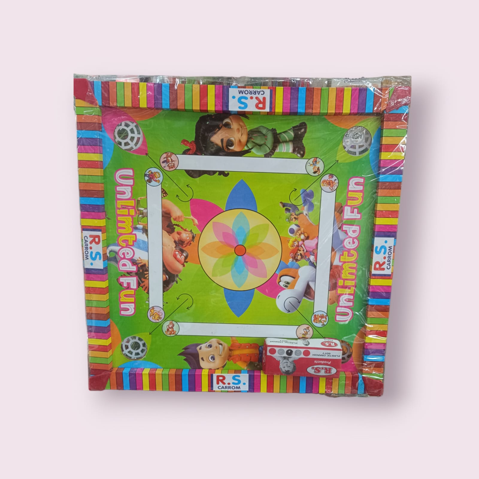 Carrom Board for Kids 10 Years | Kids Carrom Board for Boys | Wooden Carrom Board for Kids with Backside Ludo Printed +  Carrom Coins with Striker