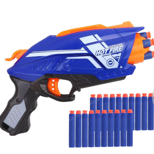 Gizmo Foam Blaster Gun Toy with 20 Bullets (Multi Color)