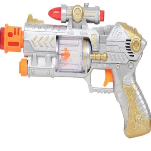 Laser Gun for Boys Kids Flashing Light with Thermocol Ball Inside Gun Toy with Sound and Vibration