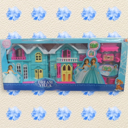 "Whimsical Retreat: The Medium-Sized Dream Villa Dollhouse for Girls"